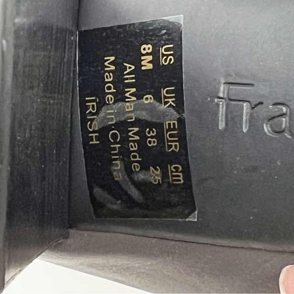 FRANCO SARTO GRAY FAUX LEATHER SIDE ZIP BOOTIES WITH BUCKLE IRISH WOMENS 8 NEW - Picture 8 of 9